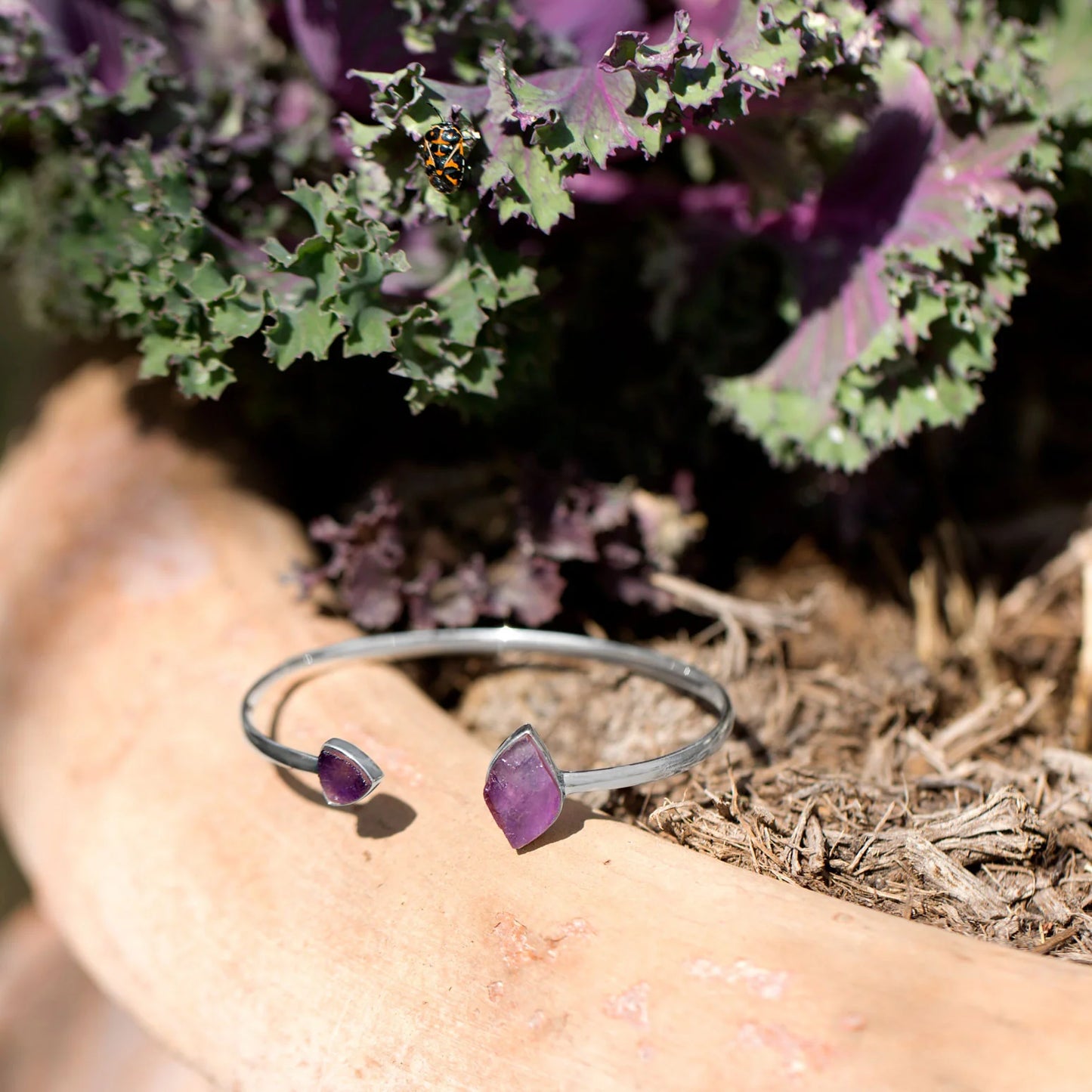 Amethyst Cuff Bracelet