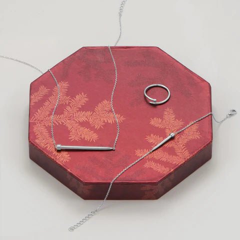 Sterling Silver Rhodium Plated Adjustable Wrap Nail Ring, 1.5mm Width, Industrial Fashion Style, Sizes 6-9