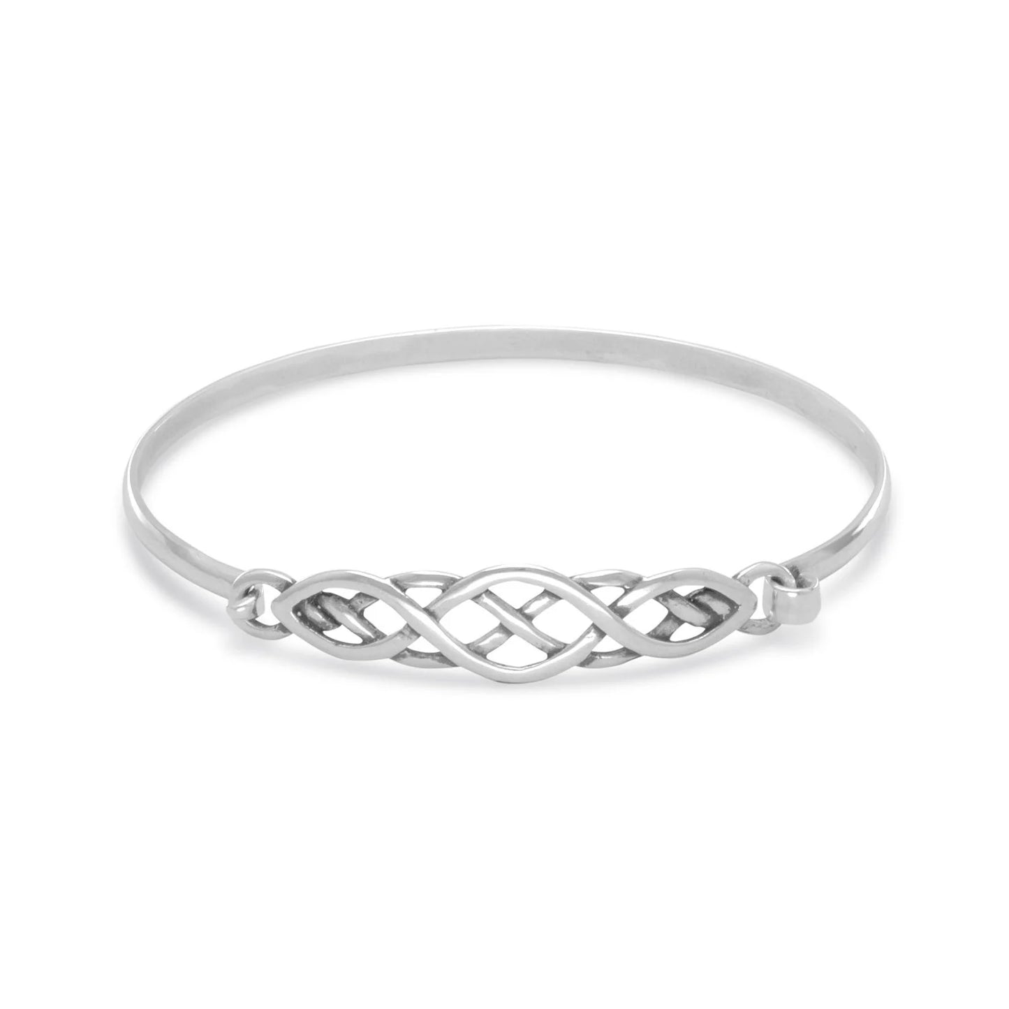 Oxidized Celtic Bangle