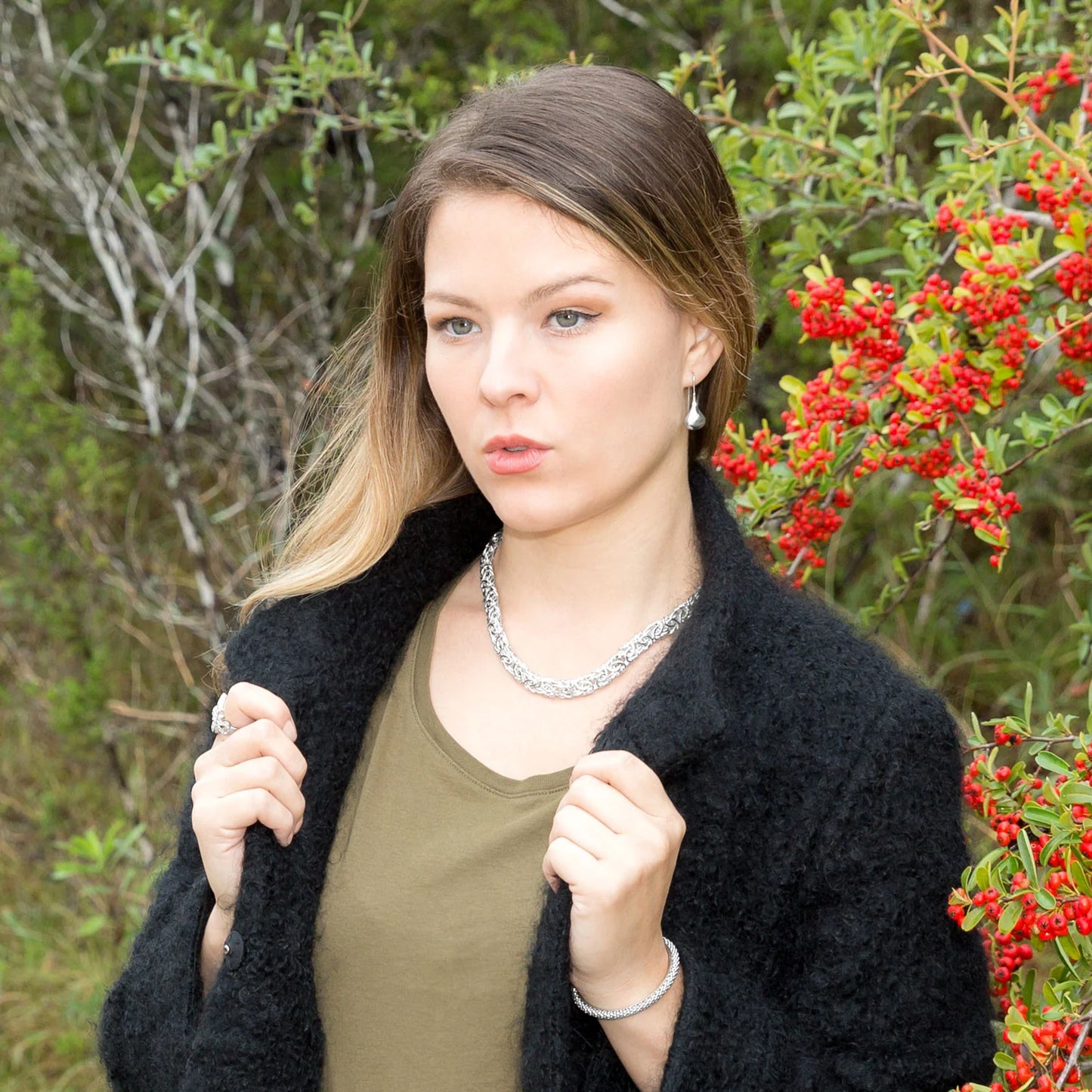 Sterling Silver Raindrop Dangle Earrings, 34mm Length, 12mm Wide, Polished Finish