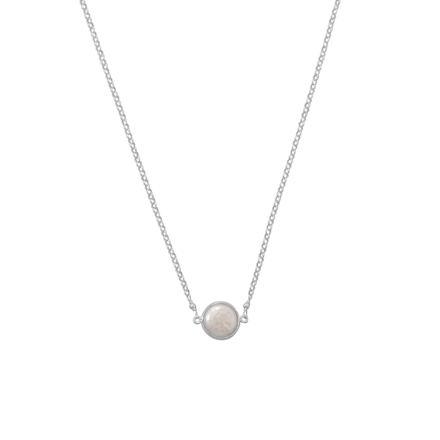 16" Cultured Freshwater Coin Pearl Necklace