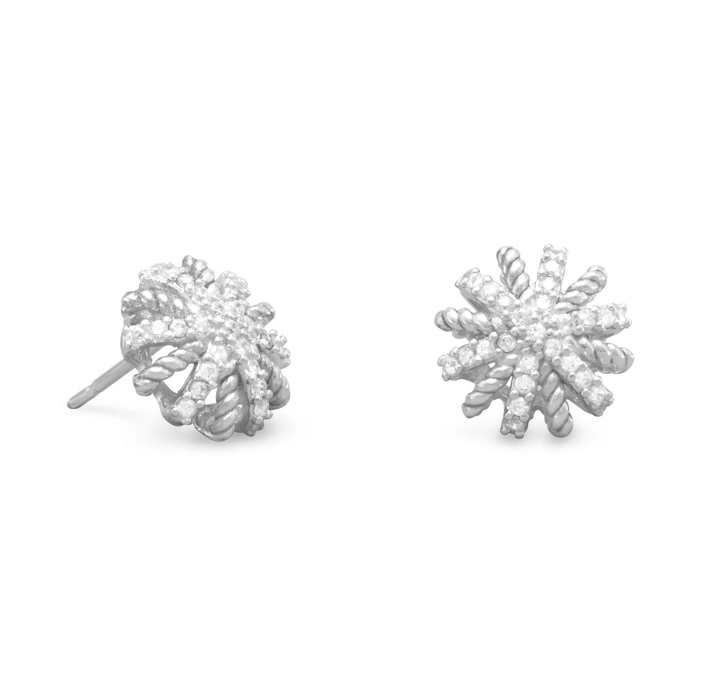 CZ Starburst Earrings