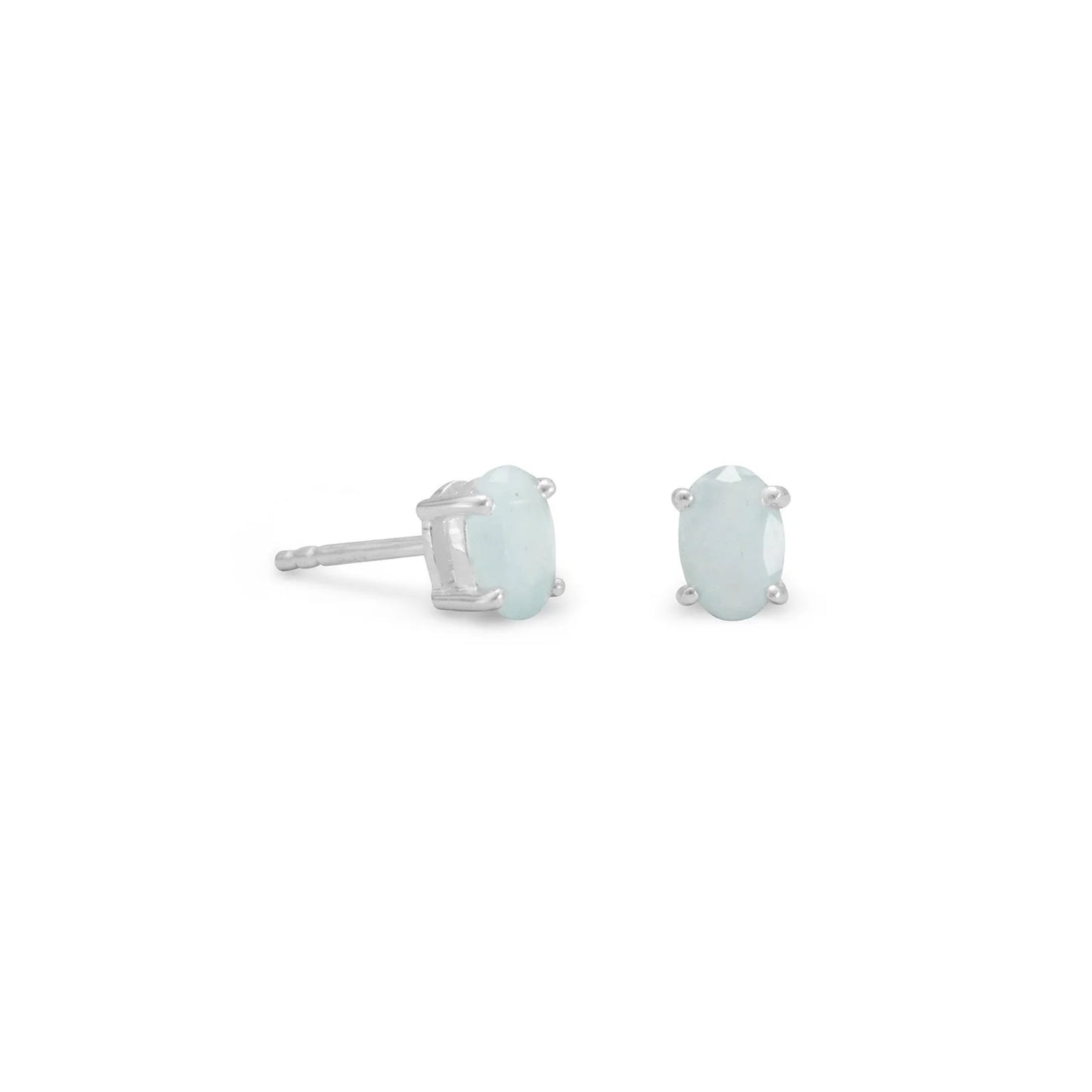 Faceted Aquamarine Earrings