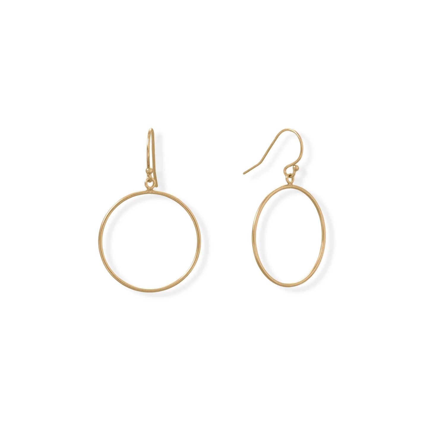 14/20 Gold Filled Circle Earrings