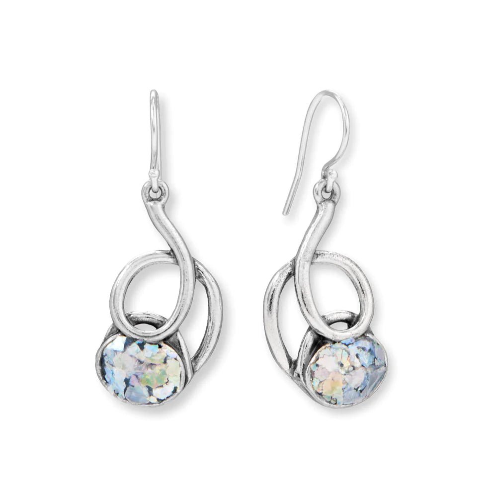 Elegant Roman Glass Earrings