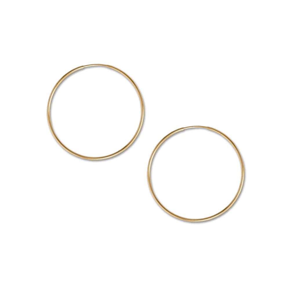 A Minimalist's Dream | 14/20 Gold Filled 38mm Endless Hoop Earrings
