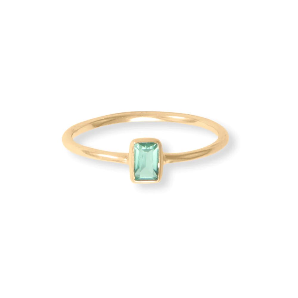 14K Gold Plated Sterling Silver Ring Set with Amethyst, Labradorite, Glass Stones, 5 Piece Stack, Sizes 6-9