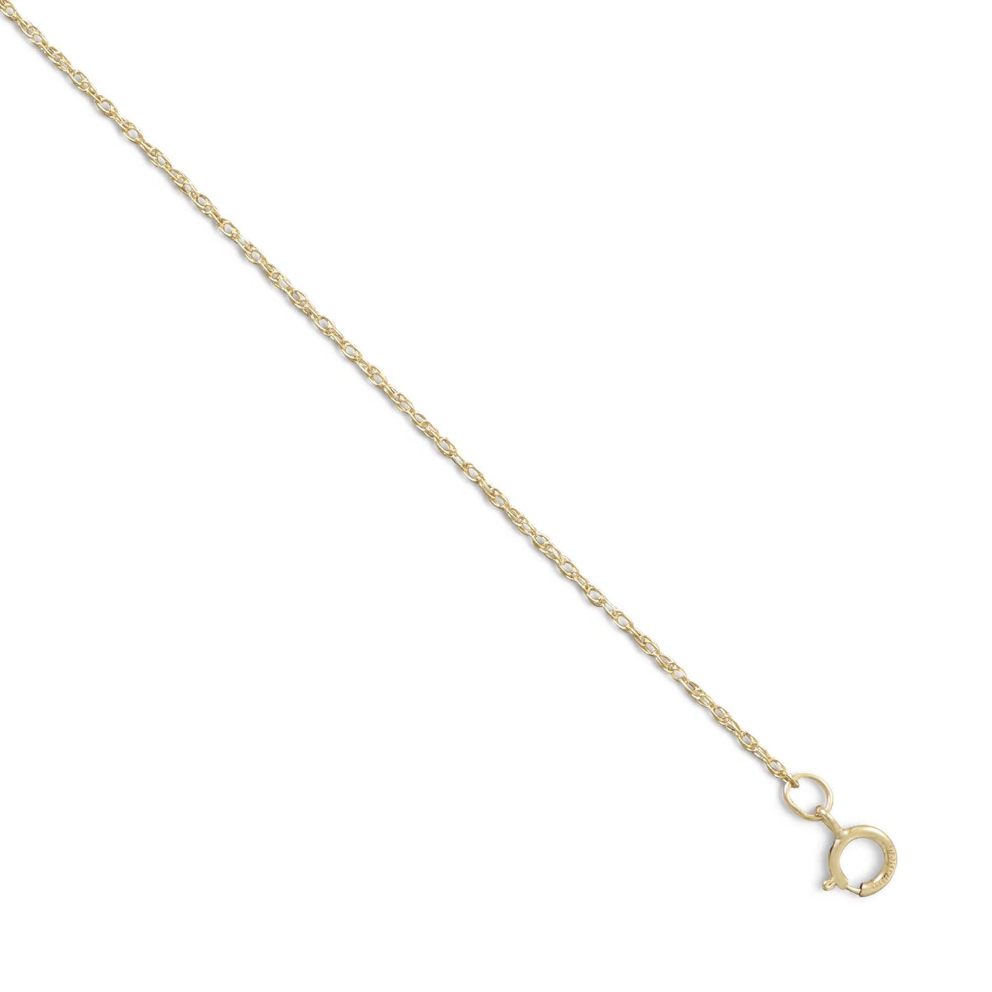 Rope Chain Necklace 14/20 Gold Filled Spring Ring Clasp 1.1mm