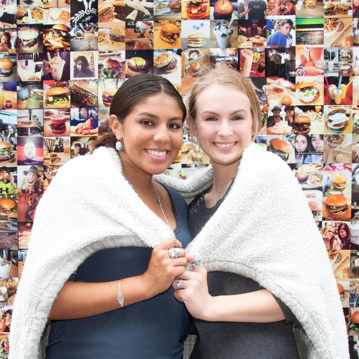 Sterling Silver Larimar Ring, Wave Design with 3 Stones, 26mm Wide, Sizes 6-10