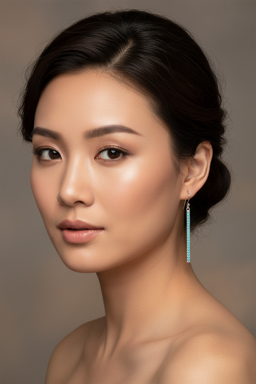 Asian Model Turquoise
