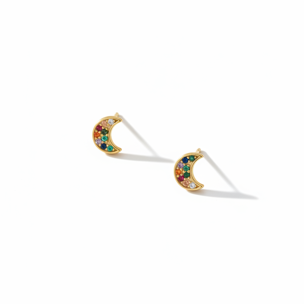 Product display with rainbow sparkle