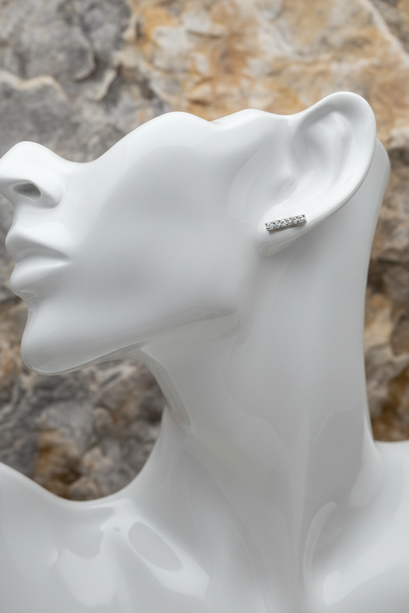 White Mannequin Stone Background