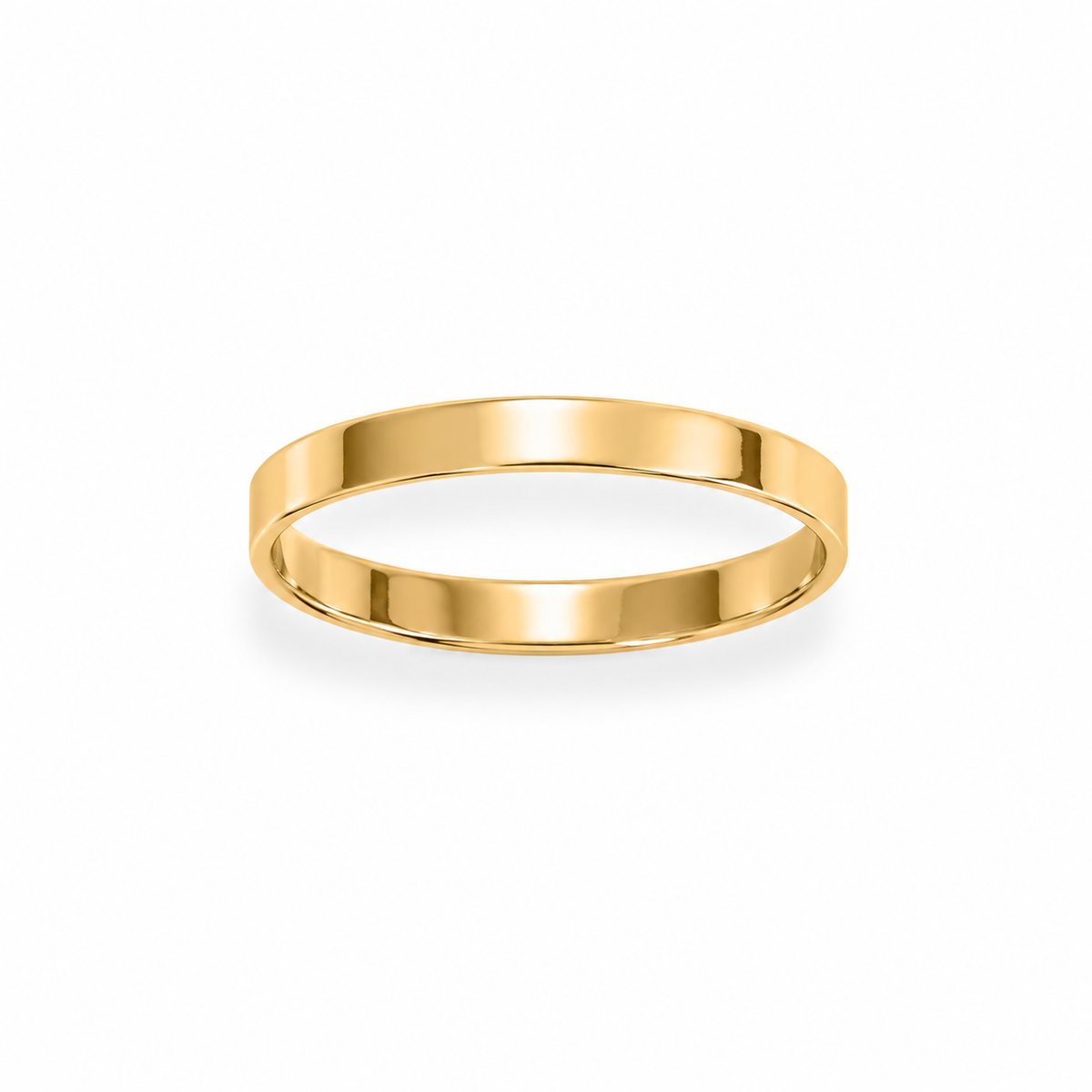 Flat Band Ring 14/20 Gold Filled 2.25mm Wide Sizes 5-10