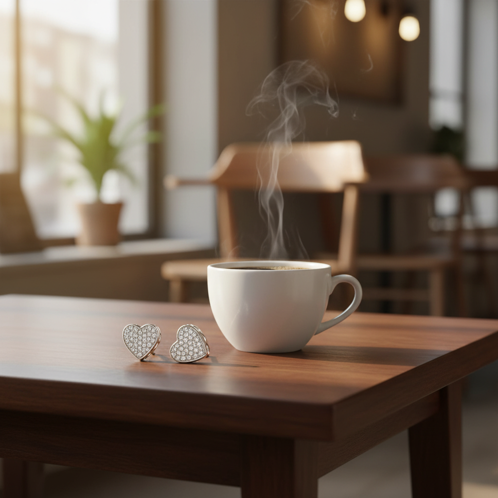 咖啡桌場景 1 - 咖啡杯旁