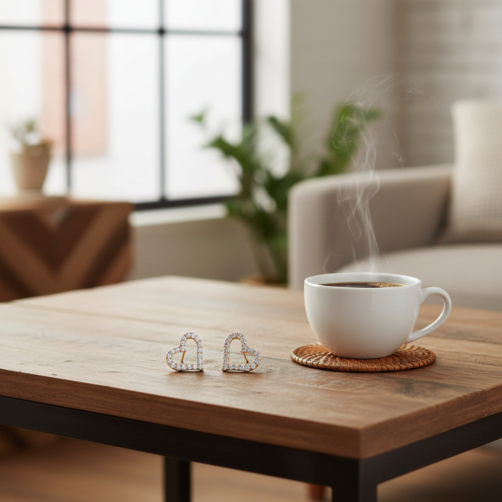 咖啡桌場景 1 - 咖啡杯旁