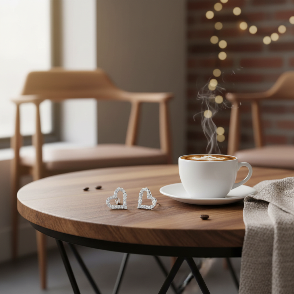 咖啡桌場景 1 - 咖啡杯旁