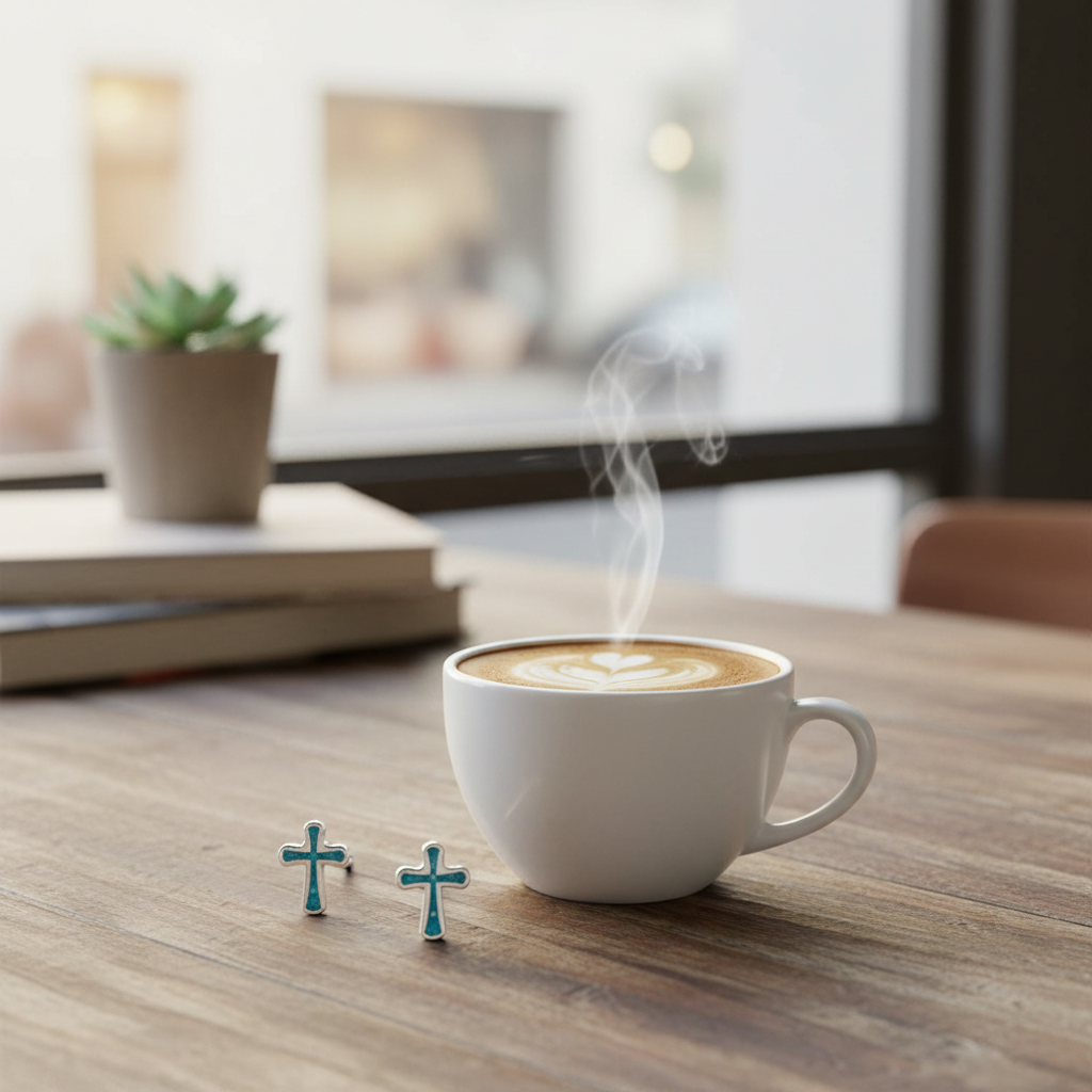 咖啡場景 1 - 咖啡館桌上