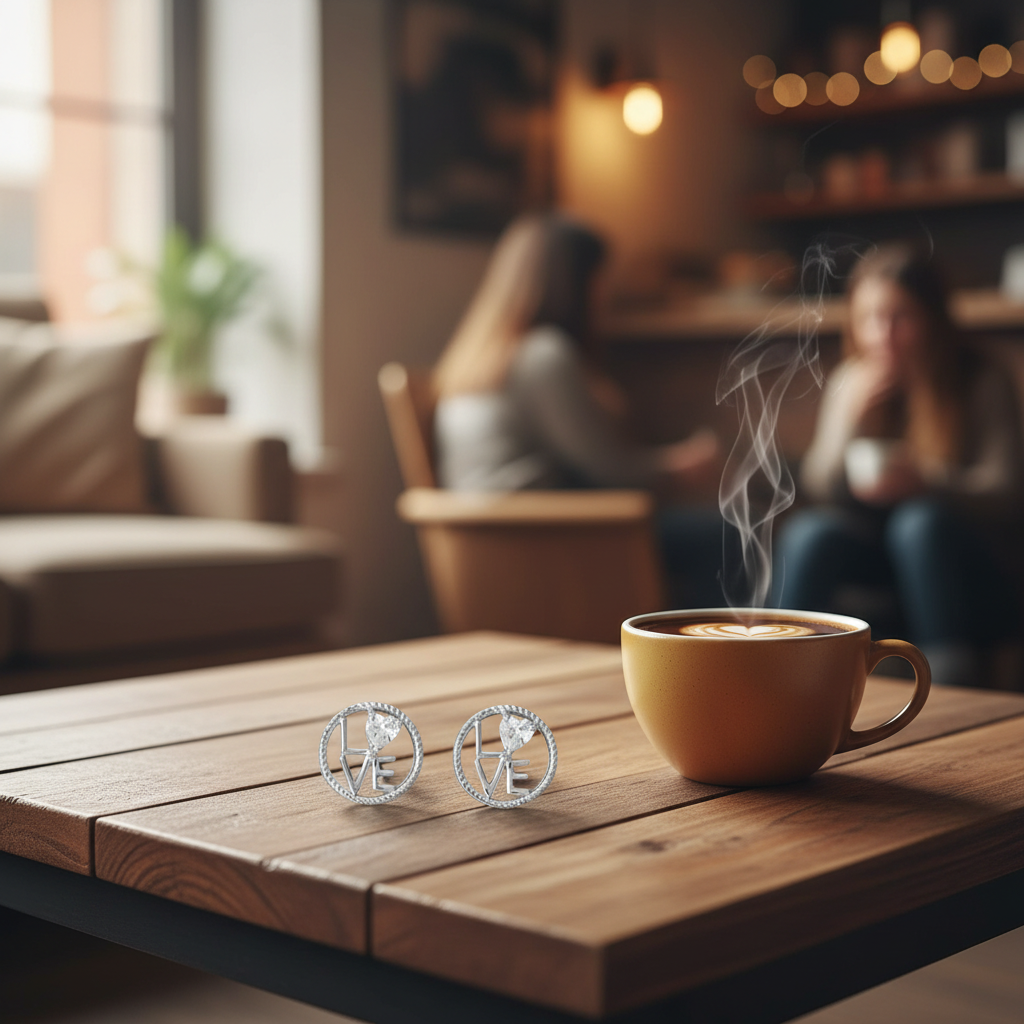 咖啡桌場景 1 - 咖啡杯旁