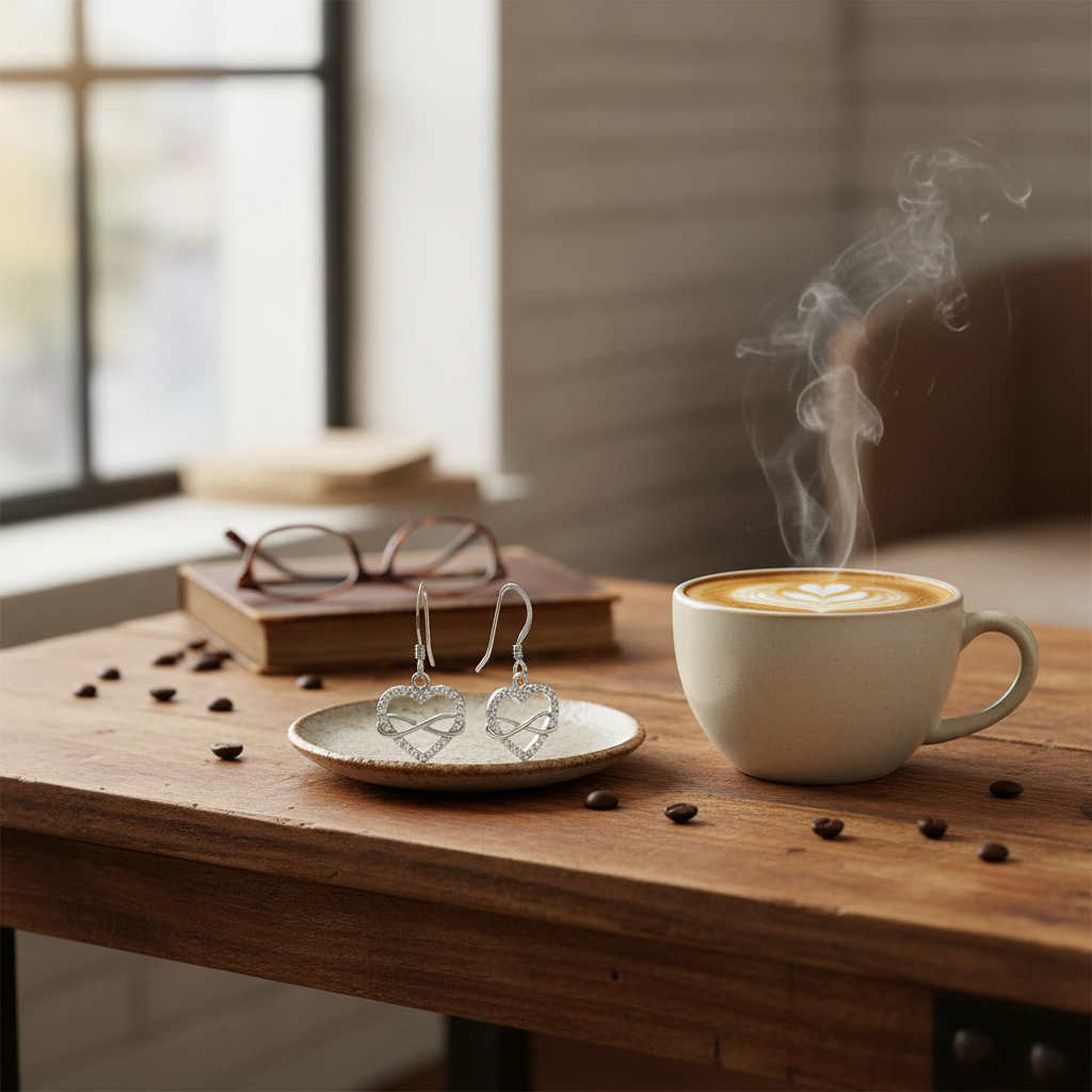 咖啡桌場景 1 - 咖啡杯旁