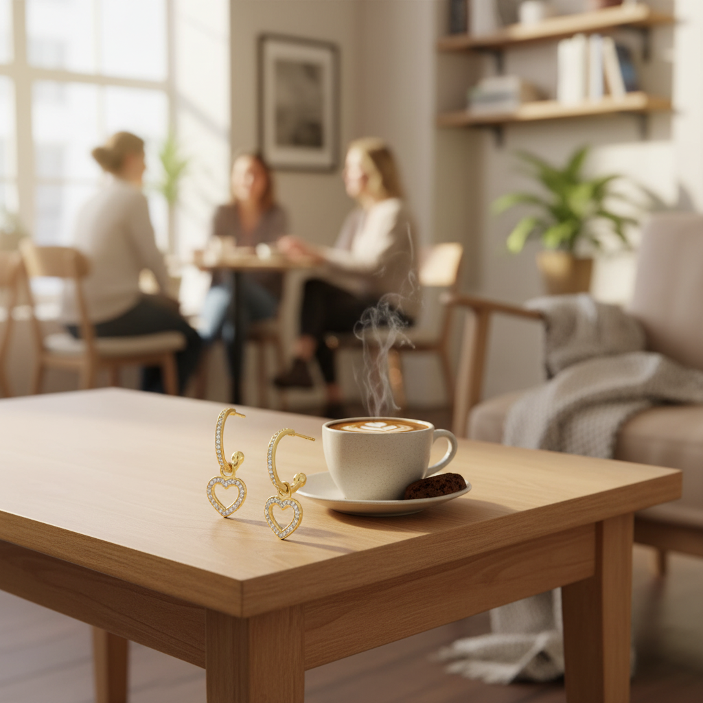 咖啡桌場景 1 - 咖啡杯旁