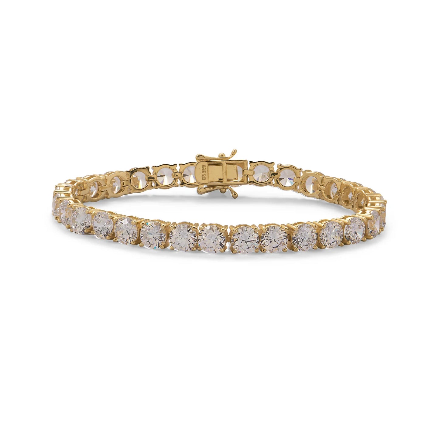 7.5" Gold-Plated CZ Tennis Bracelet