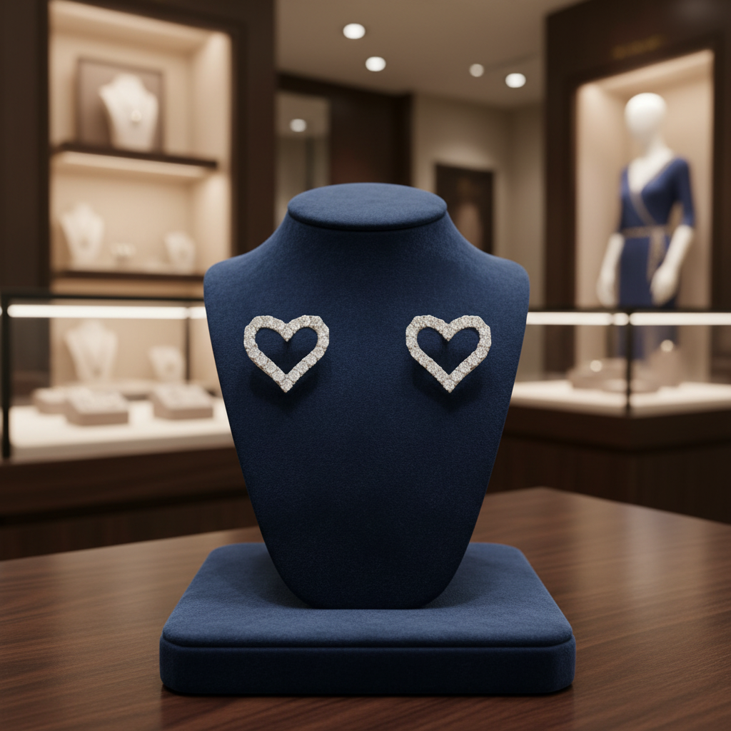 首飾店場景 2 - 天鵝絨展示架