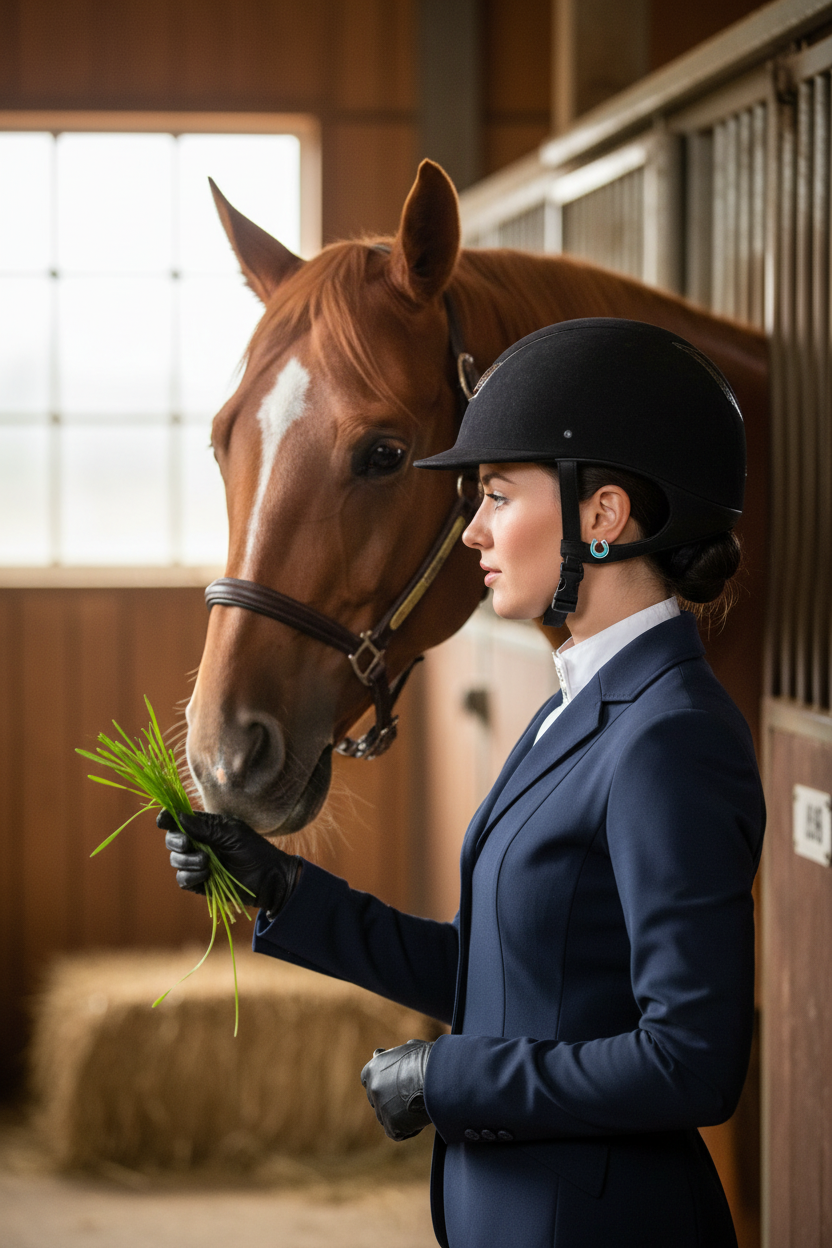 馬房餵馬 2 - 側面輪廓
