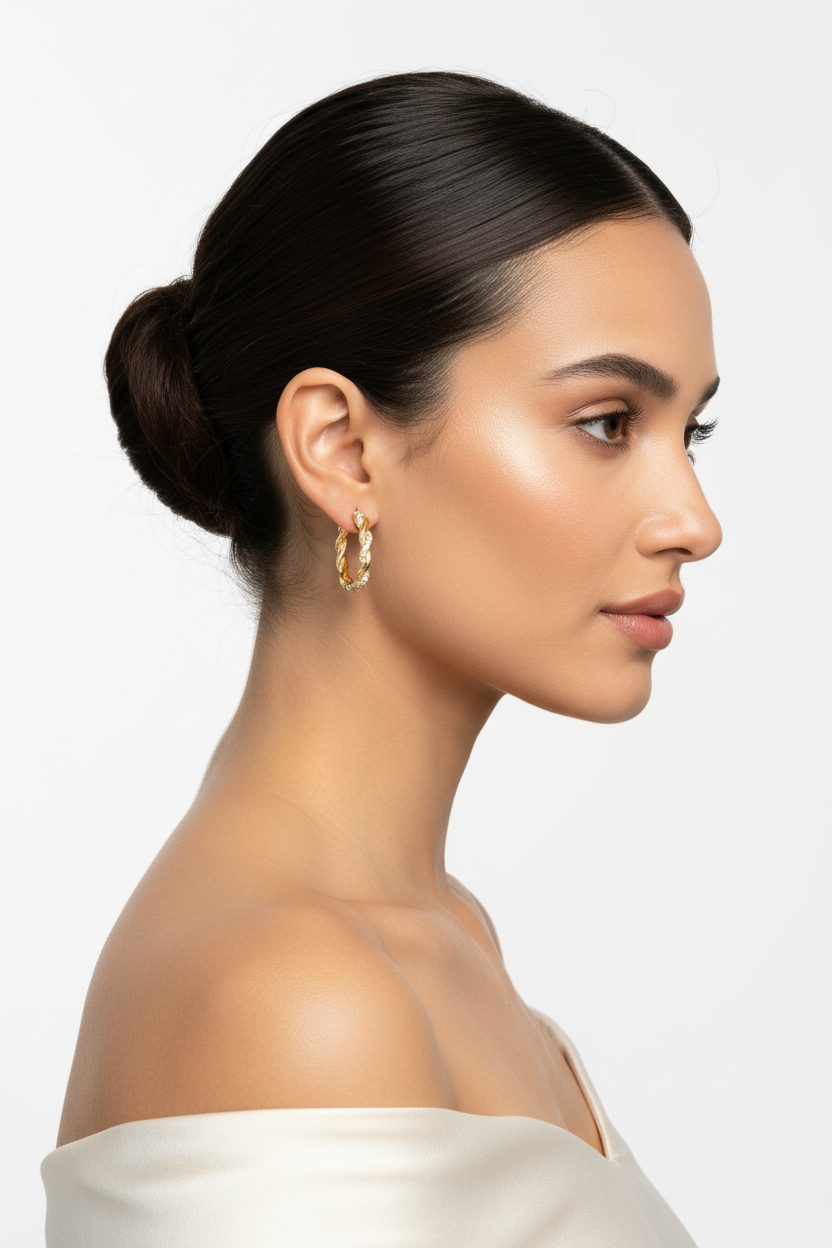 模特兒佩戴圖 2 - 側面輪廓