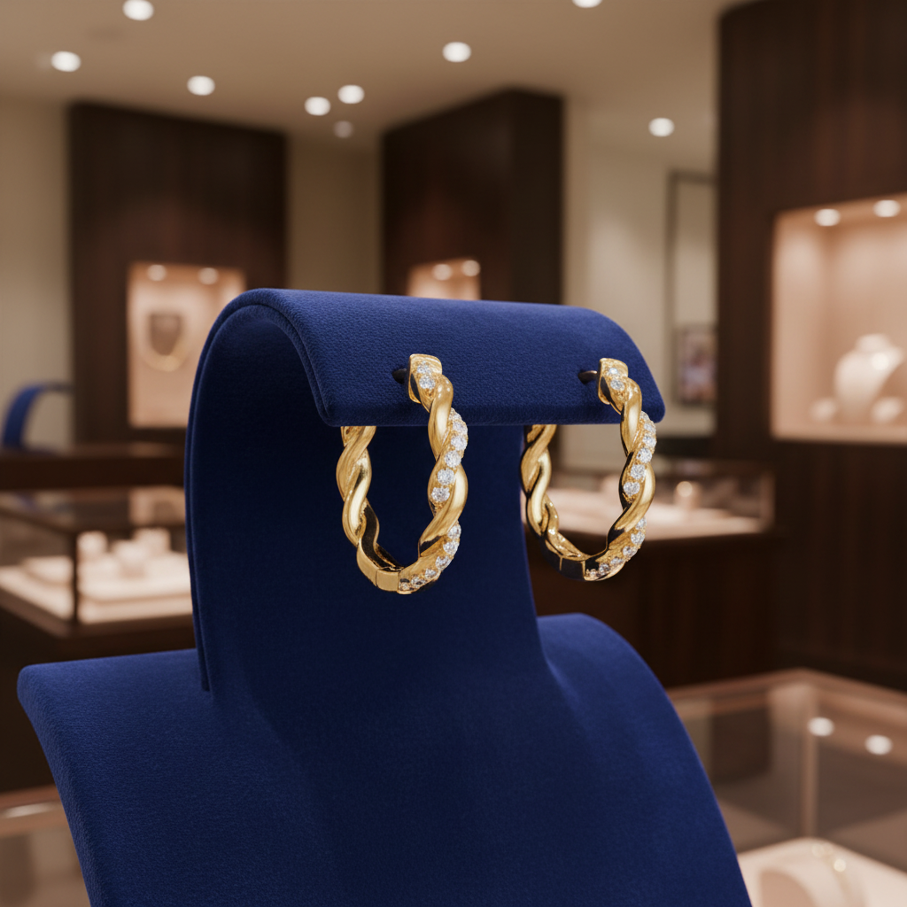 首飾店場景 2 - 天鵝絨展示架