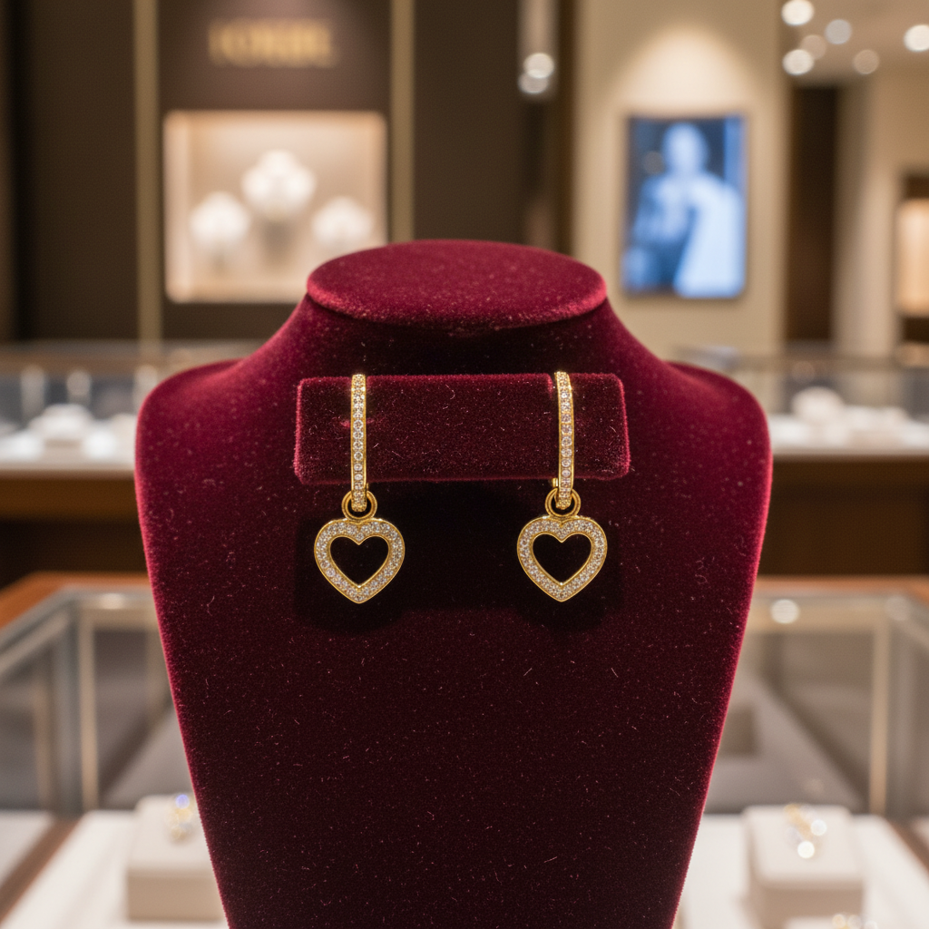 首飾店場景 2 - 天鵝絨展示架