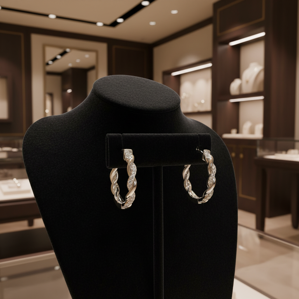 首飾店場景 2 - 天鵝絨展示架