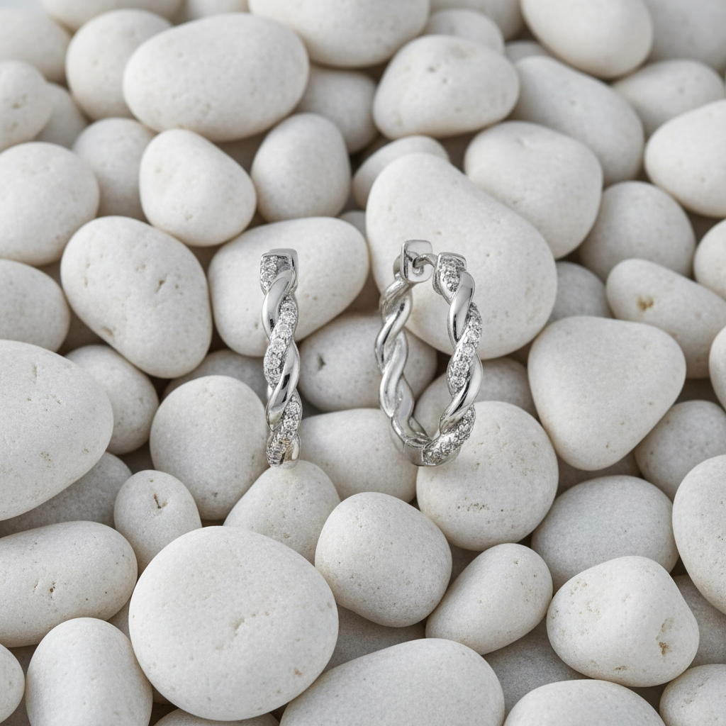 石頭背景 2 - 白色鵝卵石