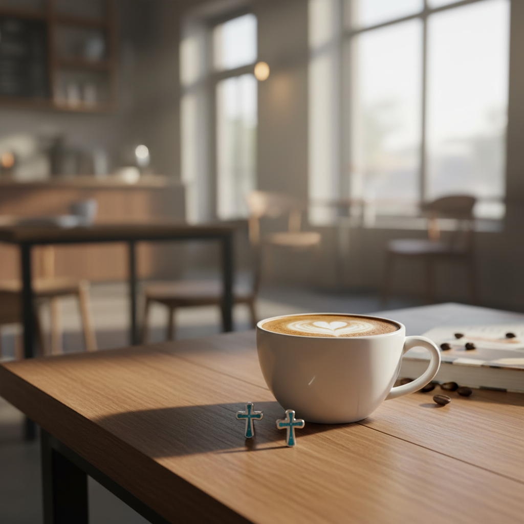 咖啡場景 2 - 拉花拿鐵