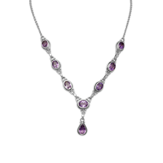 15"+1" Extension Amethyst Necklace