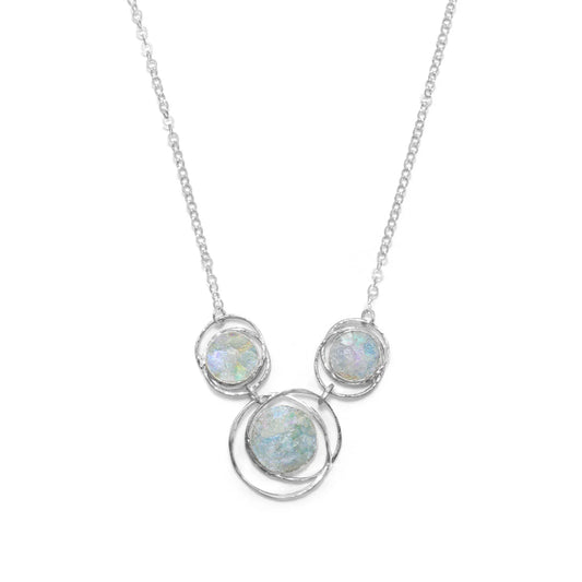 18" Roman Glass Necklace