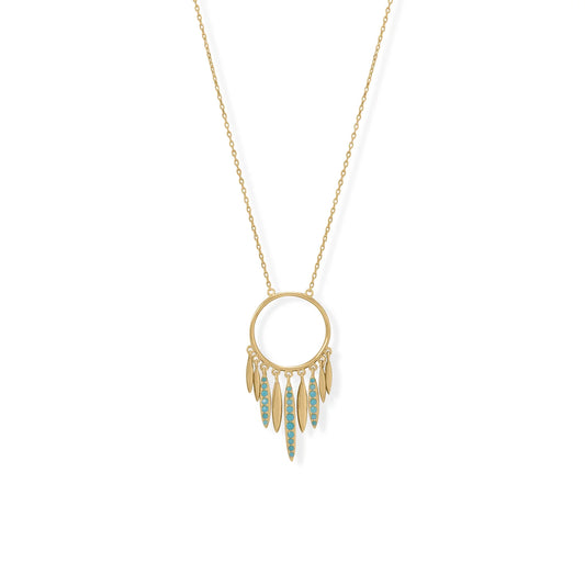 16" + 2" Dream Catcher Inspired Necklace