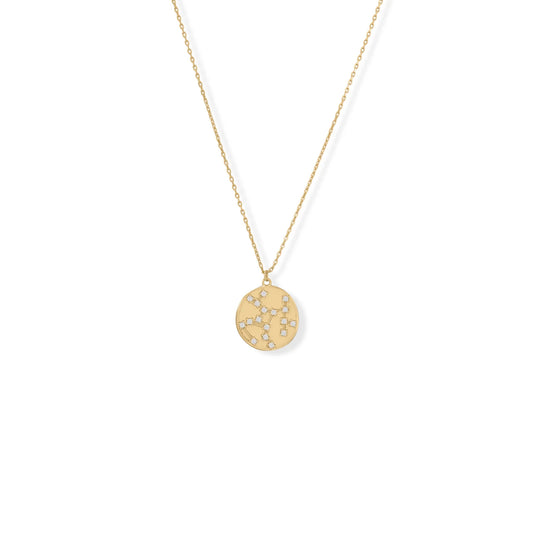 Cosmic Constellations! 16" + 2" Sagittarius Zodiac Coin Necklace