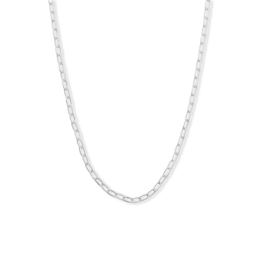 18" Smooth and Textured Link Necklace