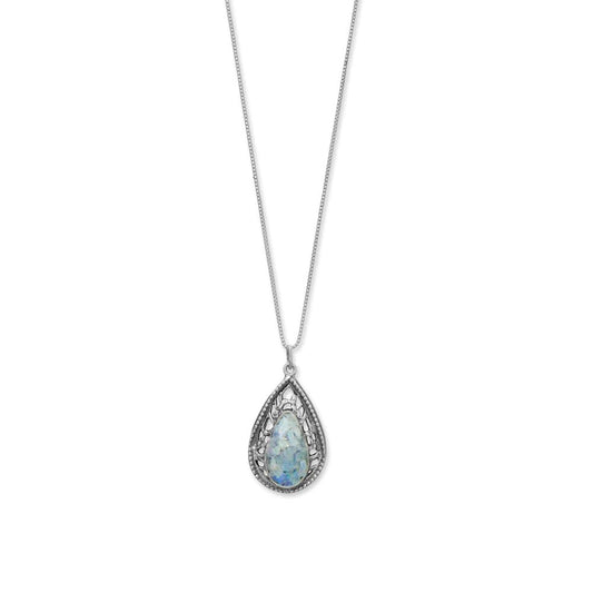 18"  Roman Glass Necklace