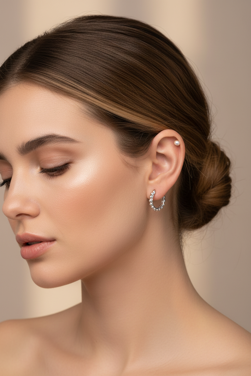 模特兒圖3 - 耳部特寫