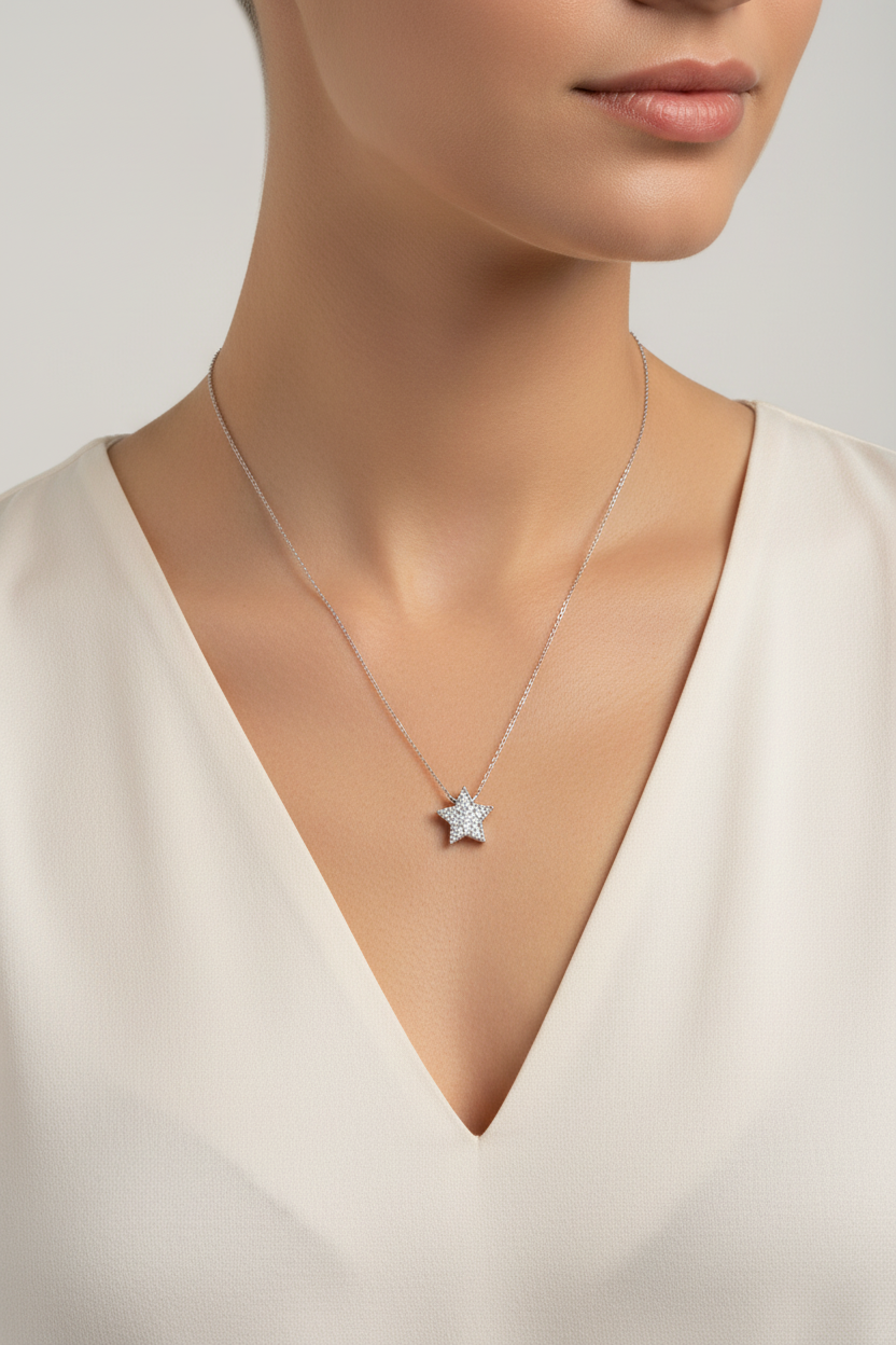 模特兒照片3 - 項鍊特寫