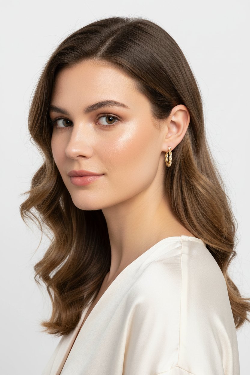 模特兒佩戴圖 3 - 四分之三視角