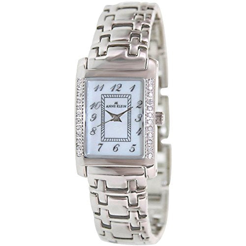 ANNE KLEIN Women's AK10/9125MOPSV SIVER CRYSTAL WATCH