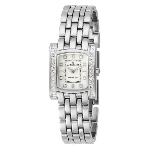 Anne Klein Women's 109089MPSV Silver-Tone Diamond Watch