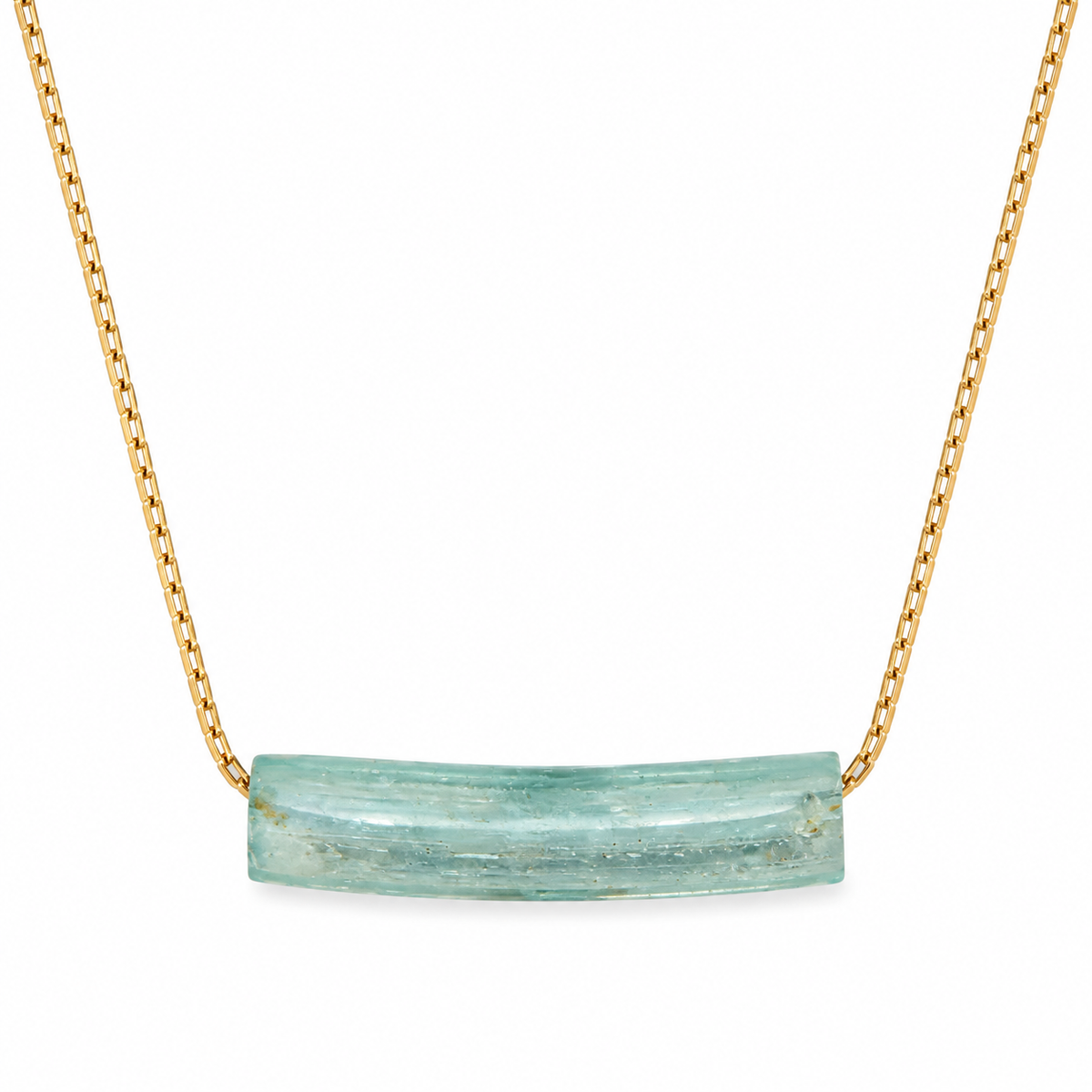 Ancient Roman Glass Bar Necklace 14/20 Gold Filled 18in w/ Certificate 31x8mm
