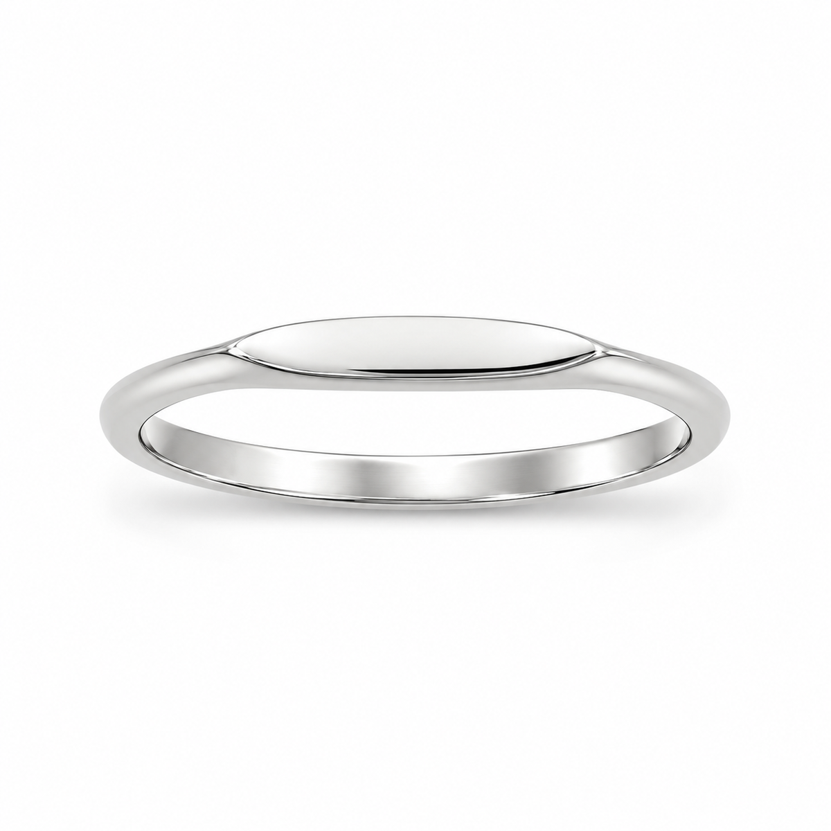 Dainty Marquise Bar Flat Top Ring 925 Sterling Silver 11.5x2mm Sizes 4-9