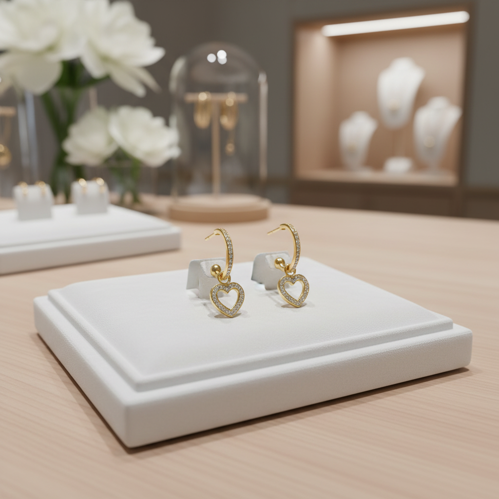 首飾店場景 4 - 白色展示托盤