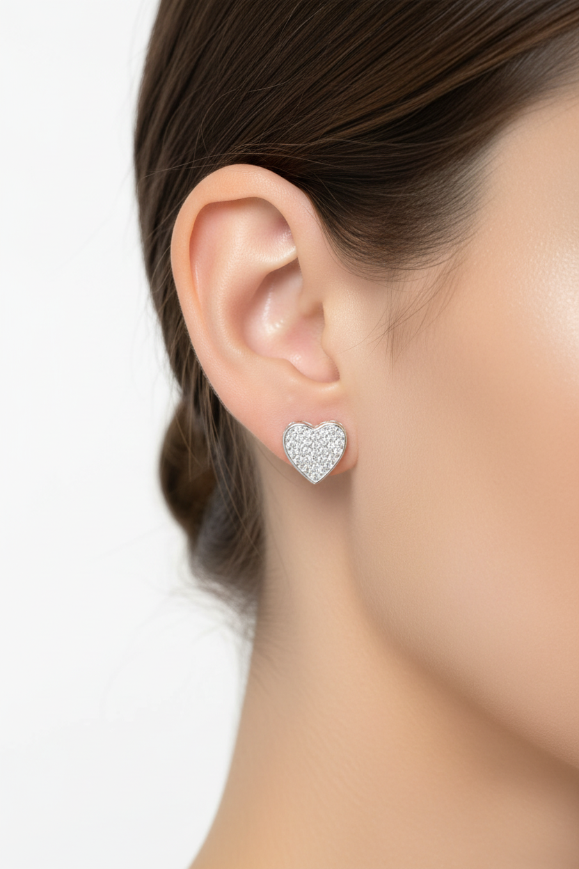 模特兒佩戴圖 4 - 耳環細節特寫