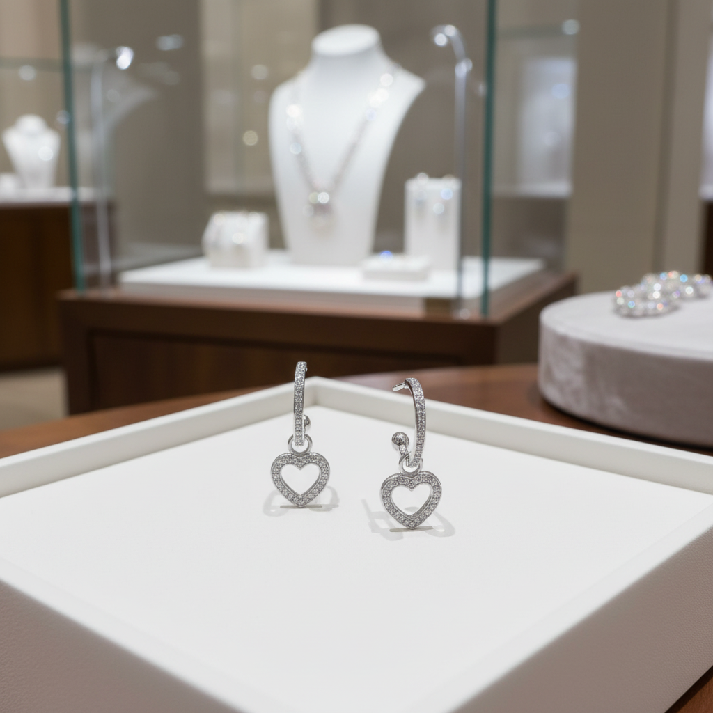 首飾店場景 4 - 白色展示托盤