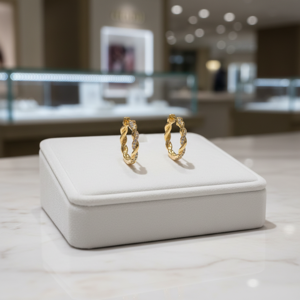 首飾店場景 4 - 白色展示托盤